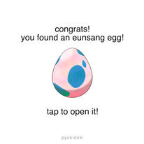 you have found an eunsang egg!